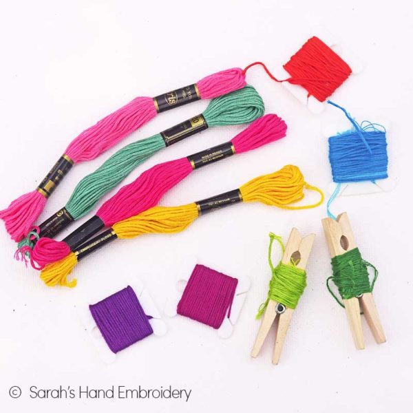 Different types of hand embroidery threads - Sarah's Hand Embroidery  Tutorials